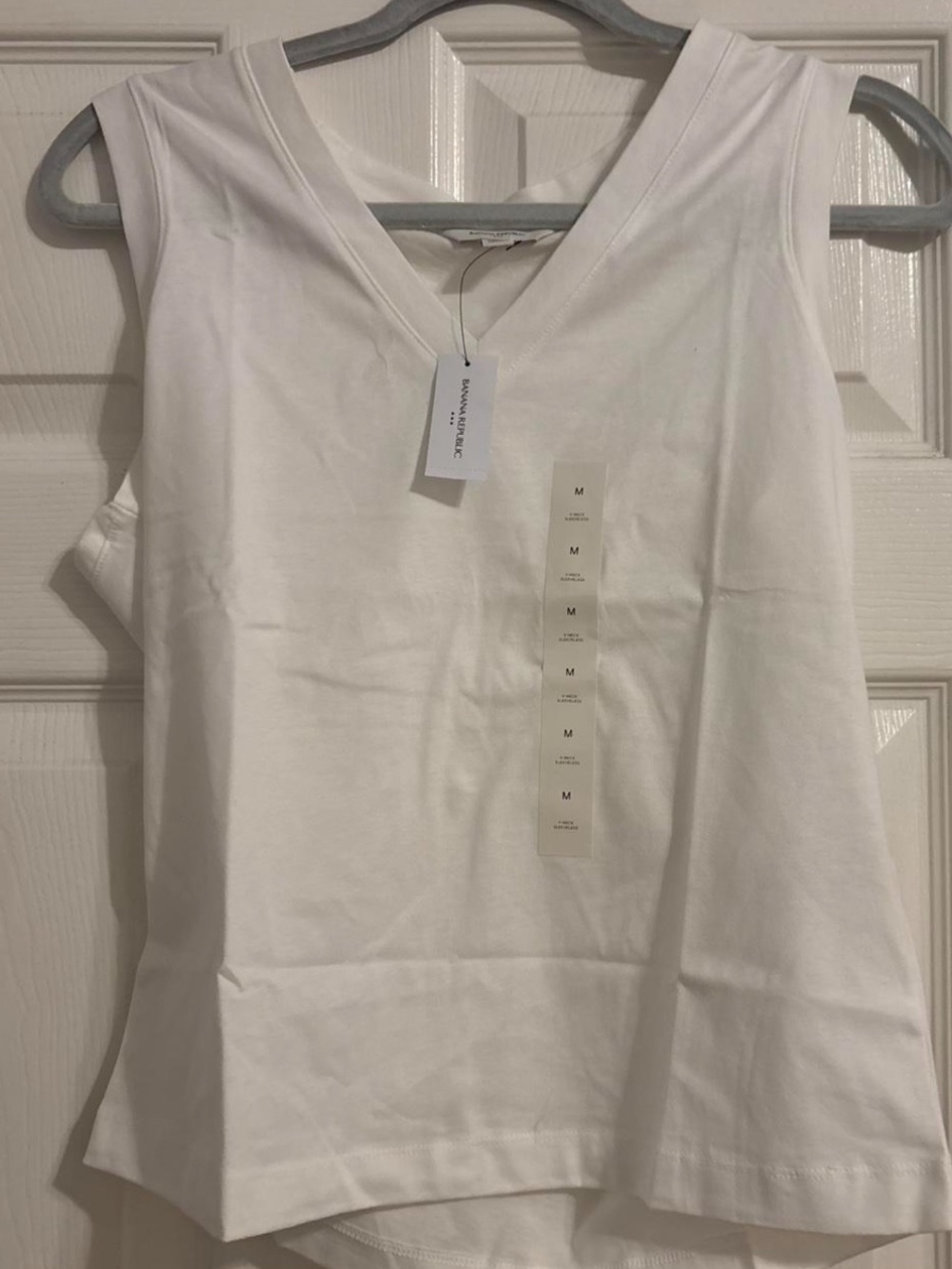 Banana Republic White Sleeveless Women's Top